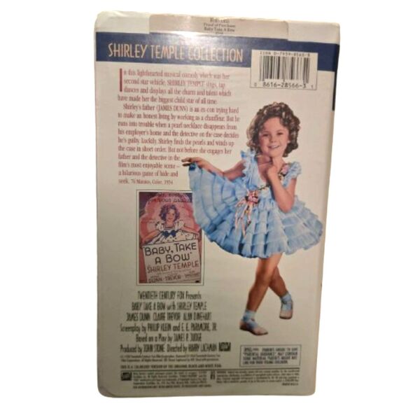 Baby Takes a Bow VHS (1934) – Shirley Temple Classic Family Film - Picture 2 of 8
